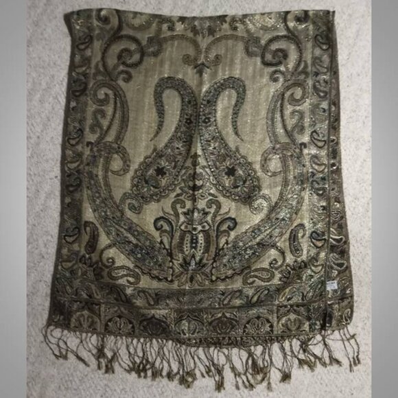 New REVERSIBLE Pashmina wrap shawl - Picture 3 of 5